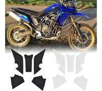 MEXWLOP Accessori moto Adesivi laterali antiscivolo for serbatoio carburante adesivi impermeabili, for Tenere 700/Rally TENERE700 XTZ700 2019-2024 Tappetino antiscivolo per moto(BLACK Clear With Logo)