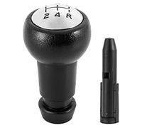 MEXWLOP Adattatore for leva del pomello del cambio manuale a 5 velocità for autoveicoli, for Citroen, C2 C3 C5 C4L, for Peugeot, 206 306 307 308 406 605 Pomello del cambio(BLACK With Adapter)