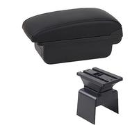 MEXWLOP Box bracciolo for auto Scatola portaoggetti for console centrale Car-styling con portabicchieri Accessori USB, for Peugeot, 307 Bracciolo per auto(BLACK B1 Black Line)
