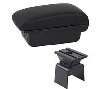 MEXWLOP Box bracciolo for auto Scatola portaoggetti for console centrale Car-styling con portabicchieri Accessori USB, for Peugeot, 307 Bracciolo per auto(BLACK C1 Black Line)