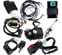 MEXWLOP Cablaggio completo, bobina, regolatore, solenoide, relè | candela, for ATV a 4 tempi, 50 per cc, 70 per cc, 90 per cc, 110 per cc, 125