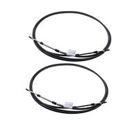 MEXWLOP Cavo di controllo remoto del cambio dell'acceleratore nero da 2 pezzi, for, fuoribordo 17 piedi Cavo elettrico di grado marino