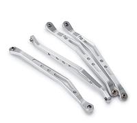 MEXWLOP Collegamento dell'asta di Collegamento del Cambio della Sospensione Superiore e Inferiore for Auto RC 1/10 Crawler, for assiale, for Wraith 90018 Braccio di Sospensione(Upper-Silver)