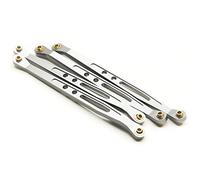 MEXWLOP Collegamento dell'asta di Collegamento del Cambio della Sospensione Superiore e Inferiore for Auto RC 1/10 Crawler, for assiale, for Wraith 90018 Braccio di Sospensione(Lower-Titanium)