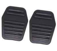 MEXWLOP Copertura in gomma del pedale della frizione freno, for Ford Transit MK6 MK7 Tourneo 2000-2014 Copripedale per auto(BLACK 2Pc)