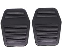 MEXWLOP Coperture del pedale della frizione freno a in gomma nera for auto, for Ford, for Focus, 1 MK1 1998-2005 Fusion 2001-201 Copripedale per auto(BLACK 2Pc)