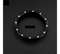 MEXWLOP Copri tachimetro for moto ricavato dal pieno, cornice cromata nera, for modelli Harley, Dyna Street Bob Sportster XL883 XL1200 Low Rider Anello tachimetro per motocicletta(Speedometer Trim1)