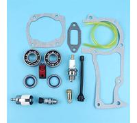 MEXWLOP Cuscinetti a manovella Guarnizioni Filtri carburante Valvola di decompressione Candela, for Husqvarna, 365 372 362 372XP 371 Paraolio for motosega Interruttore Kit interruttore per motosega