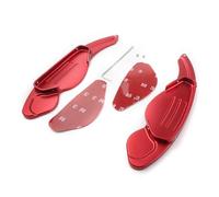 MEXWLOP Estensione al volante dell'auto, for Land Rover, for Discovery 4 5 LR2 LR4 L405, for Jaguar, XF XJ F-Pace X250 X761 X351 Sostituzione del cambio al volante dell'auto(BLACK Red)