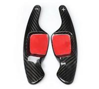 MEXWLOP Estensione al volante dell'auto in fibra di carbonio da 2 pezzi, for VW, for, Gold 7 .5 MK7 ., for Passat, B8, for ARTEON, Atlas Sostituzione del cambio al volante dell'auto(BLACK Black)