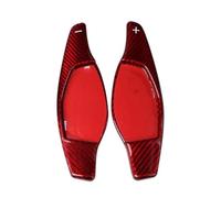 MEXWLOP Estensione del cambio al volante dell'auto in fibra di carbonio, for, R8 TT RS 2016-2018 e RS3 RS5 2017-2018 RS4 2018 2 pezzi Sostituzione del cambio al volante dell'auto(Rot)