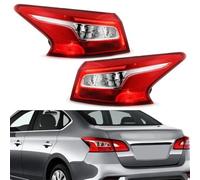 MEXWLOP Fanale posteriore a LED Fanale posteriore a LED, for NISSAN, for Sentra 2016-2018 Avvertenza Freno Stop Fendinebbia Indicatore di direzione Gruppi ottici posteriori for auto Indicatore di dire