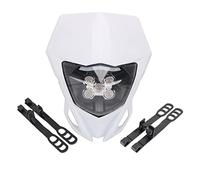 MEXWLOP Faro anteriore for moto, faro, luce for lampada frontale, for Husqvarna, FC FE FX TC TE TX 125 250 300 350 450 501 FE250 FC250 FE450 Indicatore di direzione Ghost Face per moto(White)