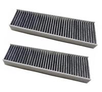 MEXWLOP Filtro abitacolo a carbone attivo aria esterna 4Gd819343, per, per A6 C7 2011-2019 1.8T 2.0T, per A7 2015-2019 filtro dell'aria interno(BLACK 2 Pack a Style)