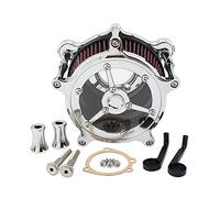 MEXWLOP Filtro dell'aria, for Harley, Dyna FXR 1993-2017 Touring Road King Softail Fat Boy Moto Filtri dell'aria Filtri Kit di aspirazione Trasparente Filtro aria per moto(Clear)