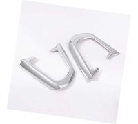 MEXWLOP , for BMW, Serie 5 G30 G38 2018, Pulsanti del Volante dell'auto in Stile Fibra di Carbonio Copertura del Telaio Trim ABS 2 Pezzi Decalcomanie Interne Adesivo per Rivestimento Volante(Silver)