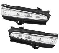 MEXWLOP For Ford, Mondeo e Fusion 2013-2020, specchietto retrovisore, indicatori di direzione, lampeggianti, accessori for auto (destra) Spia luminosa dello specchietto(BLACK Left and Right)