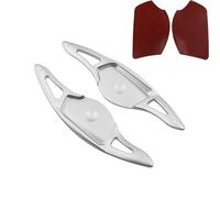 MEXWLOP for Hyundai, for Genesis, G90 EQ900 2016 2017 2018 2019 2020 2021 Auto Volante Cambio Paddle Estensione Adesivi Accessori Sostituzione del cambio al volante dell'auto(BLACK Silver)