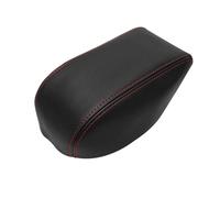MEXWLOP For Hyundai, Tucson 2006 2007 2008 2009 2010 2011 2012 2013 Center Console Bracciolo Box Cover In Pelle Microfibra di Protezione Trim Copribracciolo per auto(Black-red line)