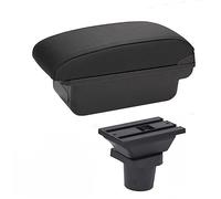 MEXWLOP For Kia, for Picanto Box bracciolo Console centrale Custodia portaoggetti Accessori for la modifica con porta USB portabicchieri Bracciolo per auto(BLACK A-black Black Line)
