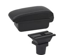 MEXWLOP For Kia, for Picanto Box bracciolo for auto Console centrale Scatola portaoggetti centrale Accessori interni Accessori auto Bracciolo per auto(BLACK A3 White Line No Usb)
