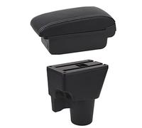 MEXWLOP For Kia, for Picanto Scatola portaoggetti for console centrale con bracciolo con accessorio USB for styling auto interno Bracciolo per auto(BLACK B1 White Line)