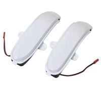 MEXWLOP For Mercedes-Benz, Classe C W203 W211 S203 CL203 2001-2007 Indicatore di direzione dinamico a LED Luce specchietto laterale (blu giallo) Spia luminosa dello specchietto(White)