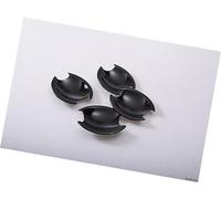 MEXWLOP, for NISSAN, for Qashqai, j10 2007-2013 Copri maniglia for portiera auto cromata lucida Copertura per maniglia della porta in fibra di carbonio(Black Bowl)