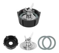 MEXWLOP For Oster, lame for frullatore Osterizer con fondo for caraffa frullatore e lama Fusion a 4 punte 4961 e 2 guarnizioni in gomma O-ring Coperchio della lama del frullatore