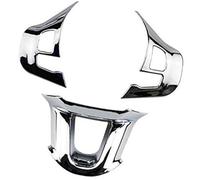 MEXWLOP , for Peugeot, 2008 208 308 2014 2015 2016 2017 2018 2019, 3 Pezzi/Set Decorazione for Volante dell'auto, Rivestimento Adesivo Adesivo per Rivestimento Volante(Glossy Silver)