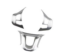 MEXWLOP , for Peugeot, 208 2015 2016 2017 2018, Adesivi for Volante for Auto Adesivo Decorativo for Cappuccio Volante Accessori for Auto Adesivo per Rivestimento Volante(Black mattte Chrome)