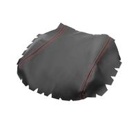 MEXWLOP For Pilot 2003 2004 2005 2006 2007 2008 Auto Interni In Pelle Microfibra Centro di Controllo Coperchio Bracciolo Box Cover Sticker Trim Copribracciolo per auto(Black-red line)