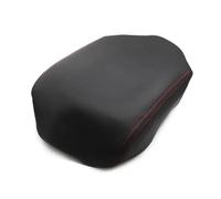 MEXWLOP For Pilot 2009 2010 2011 2012 2013 In Pelle Microfibra Interni Auto Bracciolo Centrale Console Box Pad Copertura Protettiva Trim Copribracciolo per auto(Black with red)