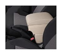 MEXWLOP For Seat, for Leon Car Bracciolo Box Bracciolo Auto Bracciolo Centrale Console centrale Scatola portaoggetti Accessori Bracciolo per auto(BLACK C-beige)