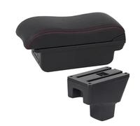 MEXWLOP For Sx4 2006-2018 Car Center Center Console portaoggetti bracciolo con accessori interni USB Accessori auto Bracciolo per auto(BLACK B1 Red Line 3usb)