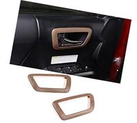 MEXWLOP for Tacoma 2016-2020, ABS legno di pero volante for auto pulsante telaio interruttore sollevamento in vetro adesivo accessori interni Adesivo per volante(BLACK 6)