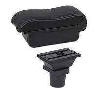 MEXWLOP For Toyota, for Aqua Car Bracciolo Box Car Center Console Storage Box Accessorio bracciolo USB Bracciolo per auto(BLACK B2 White Line)