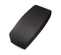 MEXWLOP For Toyota, Prius 2004 2005 2006 2007 2008 2009 Carbon Texture Interni in pelle microfibra Bracciolo centrale Box Cover Sticker Trim Copribracciolo per auto(Red line)
