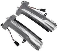MEXWLOP For VOLVO, XC60 2014 2015 2016 2017, indicatori di direzione dinamici a LED for specchietto laterale, sequenziali (fumé dinamici) Spia luminosa dello specchietto(BLACK Dynamic Crystal)