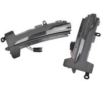 MEXWLOP For VOLVO, XC60 2014 2015 2016 2017, indicatori di direzione dinamici a LED for specchietto laterale, sequenziali (fumé dinamici) Spia luminosa dello specchietto(BLACK Dynamic Smoked)