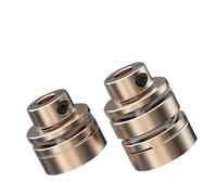 MEXWLOP Giunto flangiato D45l35/50 Giunto albero motore flessibile Diaframmi in alluminio Giunto universale for stampante 3D Cardan Rc Giunto Oldham Couplings(2 B D45l50 15x15)