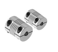 MEXWLOP Giunto flessibile CNC personalizzabile for albero di avvolgimento elastico in alluminio Lr B D25l30, connettore motore da 5 mm a 12 mm, tipo di serraggio Giunto Oldham Couplings(5mmx5mm)