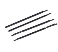 MEXWLOP Guarnizioni for porte e finestre 4 pezzi Guarnizione in gomma for porta esterna for finestra auto, for Toyota, for Prado 2010-2018 Striscia di tenuta a pressione impermeabile Accessori for aut