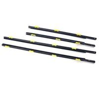 MEXWLOP Guarnizioni for porte e finestre 4 pezzi Guarnizione in gomma for porta esterna for finestra auto for CR-V 2002 2003 2004 2005 2006 Striscia di tenuta a pressione impermeabile Accessori auto S