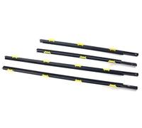MEXWLOP Guarnizioni for porte e finestre 4 pezzi Guarnizione in gomma for porte e finestre esterne for auto, for CR-V 2002 2003 2004 2005 2006 Striscia di tenuta a pressione impermeabile Accessori for