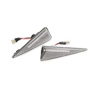 MEXWLOP Indicatore luminoso di direzione ambra dinamico da 2 pezzi, for Renault, Avantime Espace4 Megane2 Wind Indicatore di direzione(Clear)