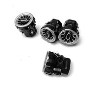 MEXWLOP Interno cruscotto anteriore Aria condizionata Uscita AC Vent Turbo Trim, for, for, Classe V Vito Viano Valente Metris W447 15-19 Griglia di ventilazione per auto(BLACK 4pcs)