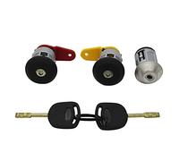 MEXWLOP INTERRUTTORE ACCENSIONE CILINDRO SERRATURA PORTA SINISTRA DESTRA CON 2 CHIAVI, for Ford, for Fiesta, ESCORT KA 1995-2000 serratura della portiera dell'auto
