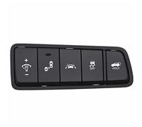 MEXWLOP Interruttore di regolazione dell'altezza del faro luminanza dello strumento elettrico portellone posteriore, for Hyundai, 93710D3350 Interruttore di avvio(Maximum black config)