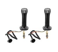 MEXWLOP Joystick for escavatori in alluminio for impieghi gravosi con controllo a 3 pulsanti for macchinari da costruzione Dx Eries Copertura antipolvere per maniglia escavatore(Grey)
